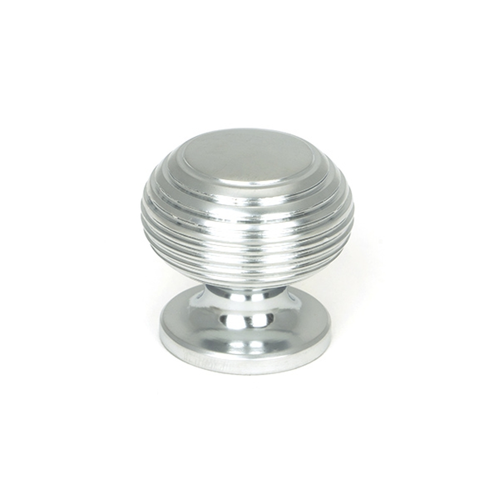 46663  30mm  Satin Chrome  From The Anvil Beehive Cabinet Knob