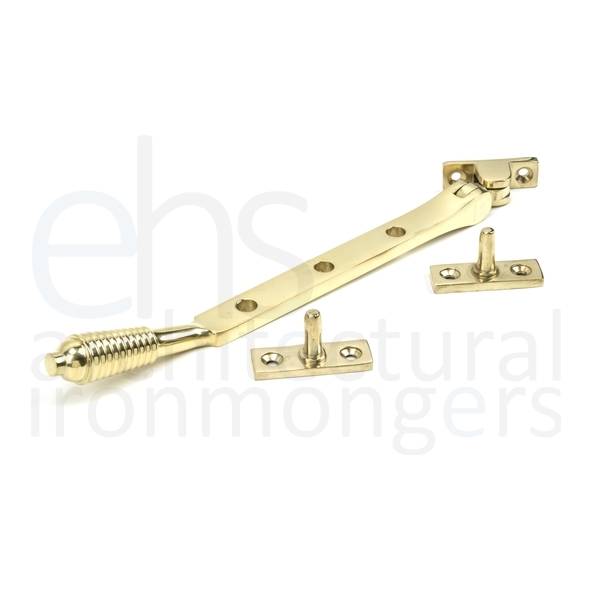 46706  249mm  Polished Brass  From The Anvil Reeded Stay