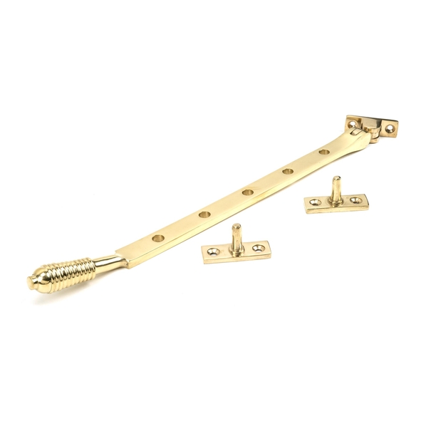 46708 � 335mm � Polished Brass � From The Anvil Reeded Casement Stay