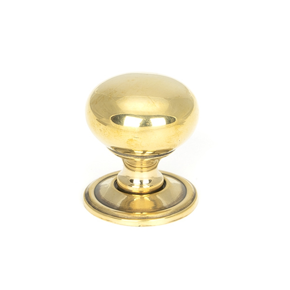 46723  32mm  Aged Brass  From The Anvil Mushroom Cabinet Knob