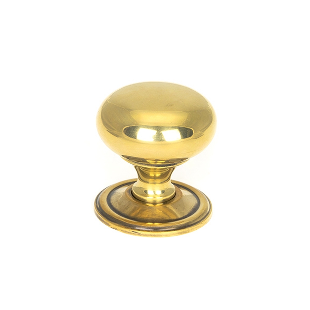 46724  38mm  Aged Brass  From The Anvil Mushroom Cabinet Knob