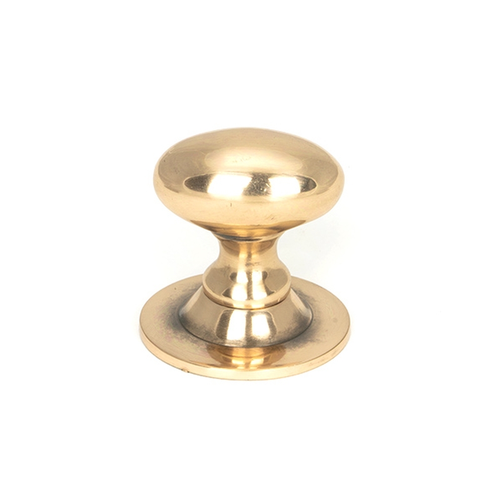 46727  33mm  Polished Bronze  From The Anvil Oval Cabinet Knob