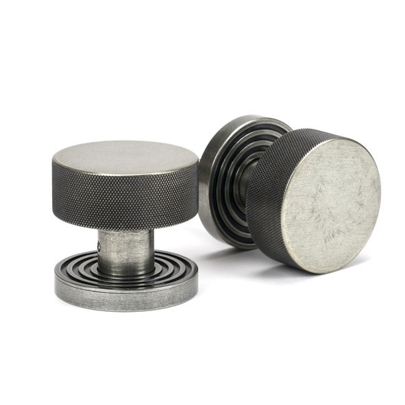 46804 • 63mm • Pewter Patina • From The Anvil Brompton Mortice Knobs On Beehive Roses