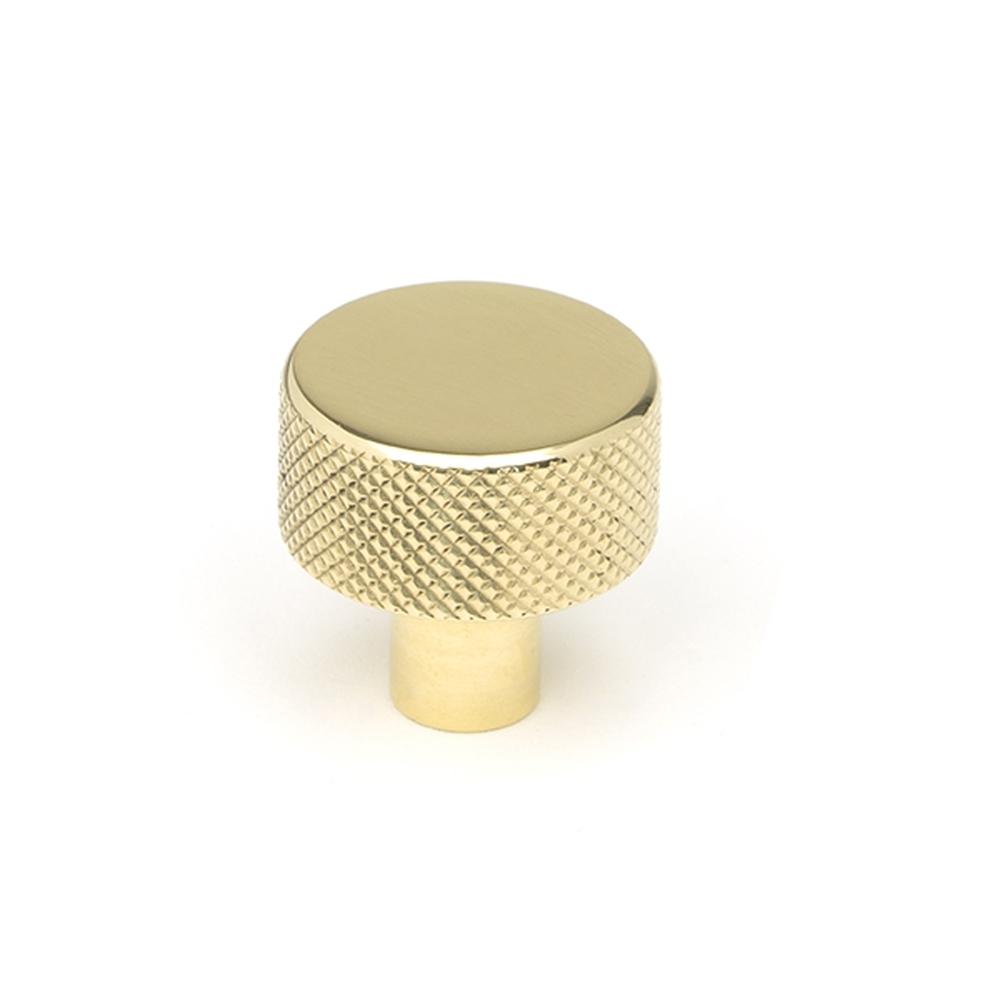 46820  25mm  Polished Brass  From The Anvil Brompton Cabinet Knob [No rose]