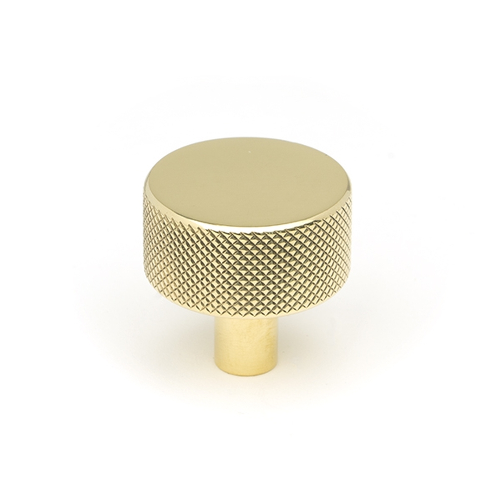 46832  32mm  Polished Brass  From The Anvil Brompton Cabinet Knob [No rose]