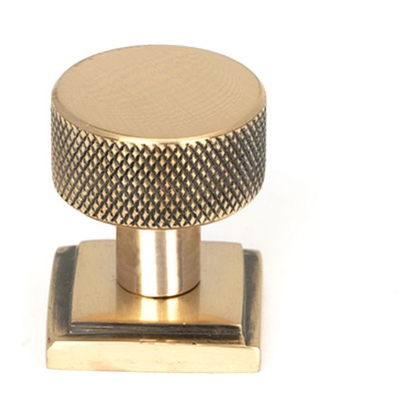 46833  25mm  Polished Bronze  From The Anvil Brompton Cabinet Knob [Square]