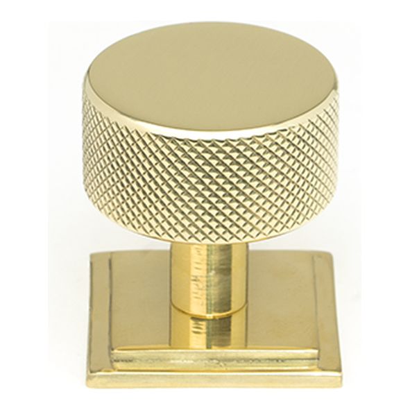 46836  32mm  Polished Brass  From The Anvil Brompton Cabinet Knob [Square]