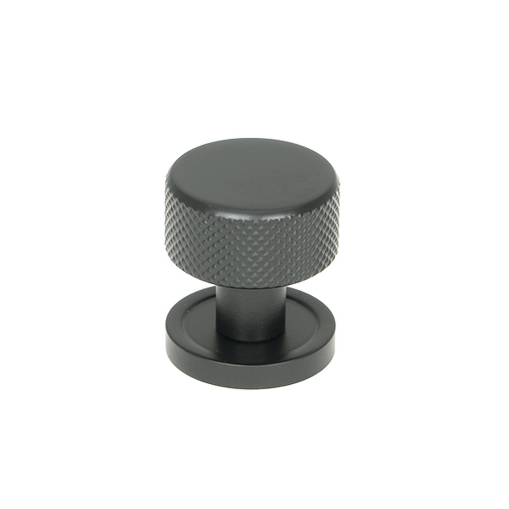 46838 • 25mm • Matt Black • From The Anvil Brompton Cabinet Knob [Plain]