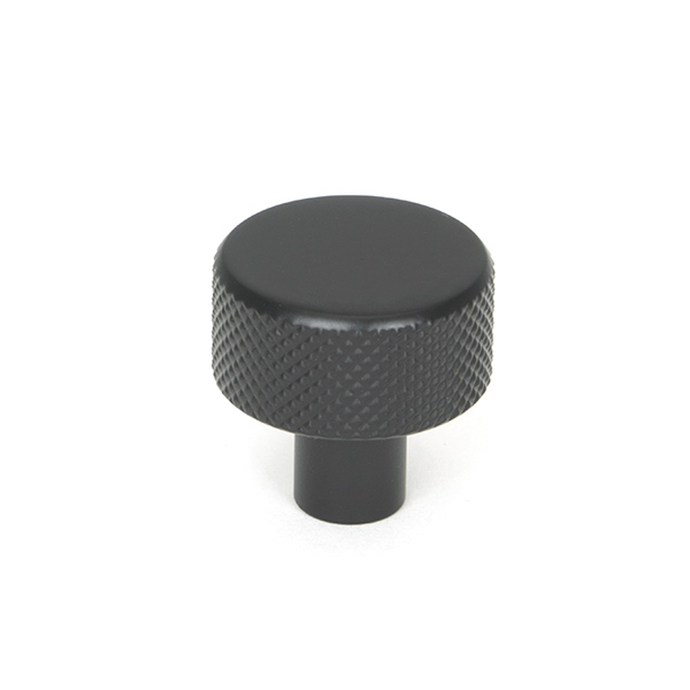 46839 • 25mm • Matt Black • From The Anvil Brompton Cabinet Knob [No rose]