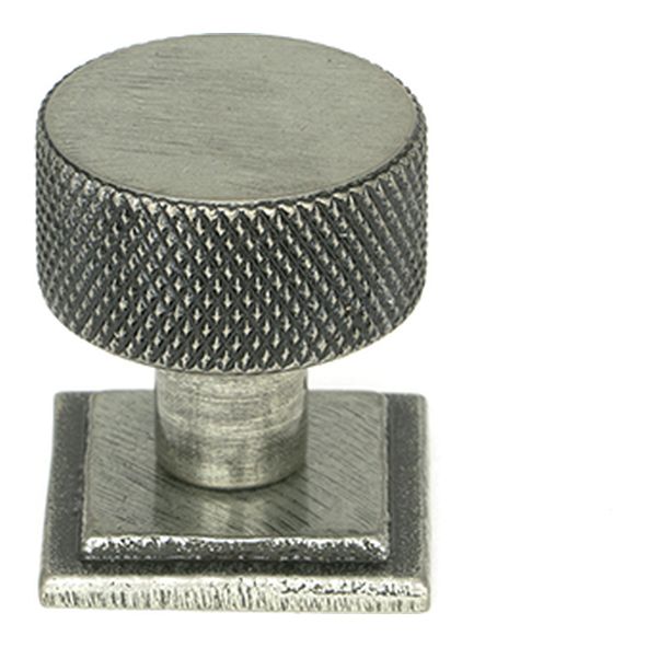 46845  25mm  Pewter Patina   From The Anvil Brompton Cabinet Knob [Square]