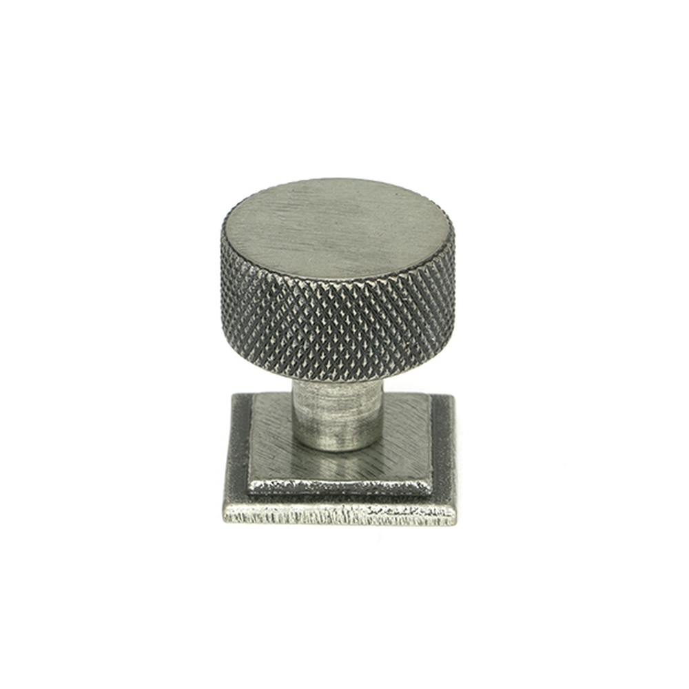 46845 • 25mm • Pewter Patina  • From The Anvil Brompton Cabinet Knob [Square]