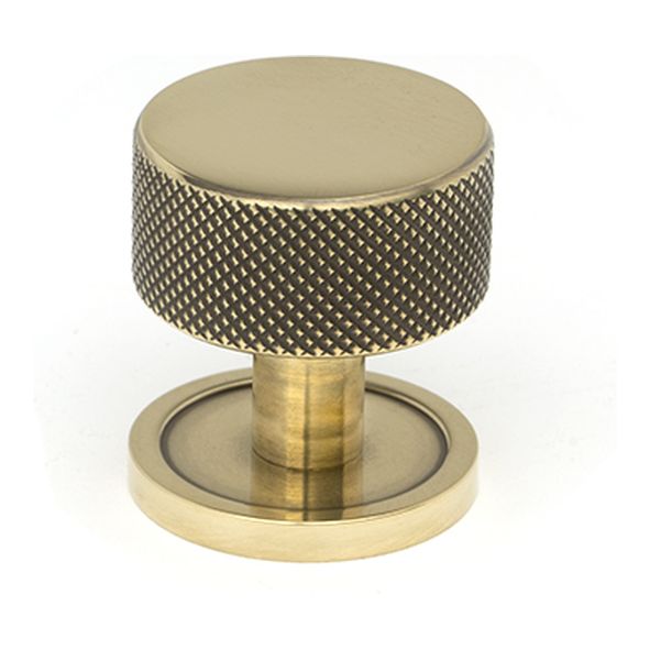 46854 • 32mm • Aged Brass • From The Anvil Brompton Cabinet Knob [Plain]