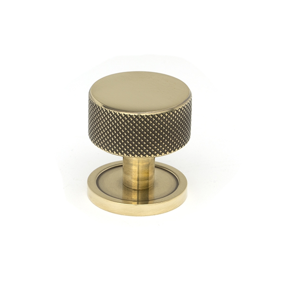 46854  32mm  Aged Brass  From The Anvil Brompton Cabinet Knob [Plain]