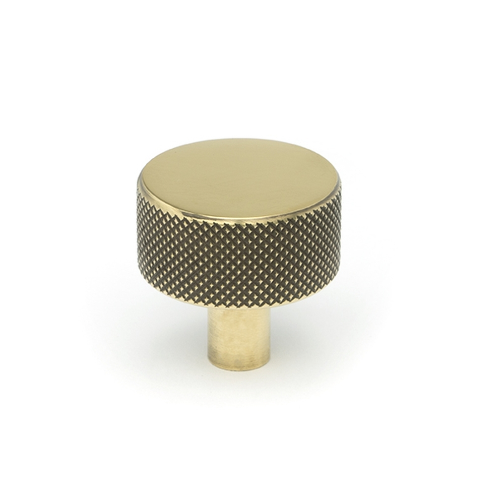 46855  32mm  Aged Brass  From The Anvil Brompton Cabinet Knob [No rose]