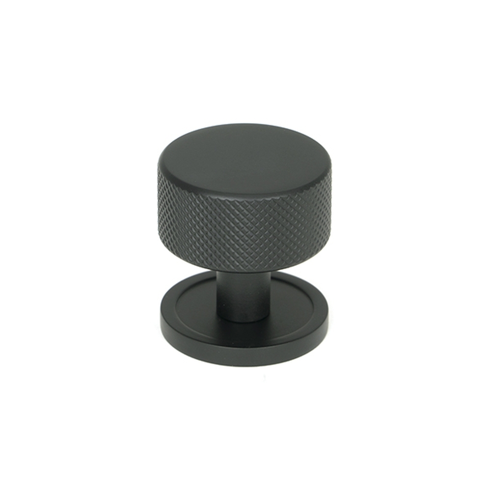 46878  32mm  Matt Black  From The Anvil Brompton Cabinet Knob [Plain]