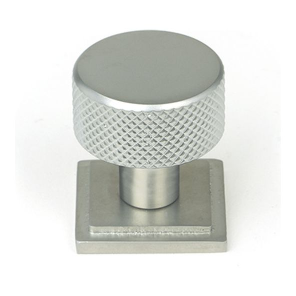 46884  25mm  Satin Chrome  From The Anvil Brompton Cabinet Knob [Square]