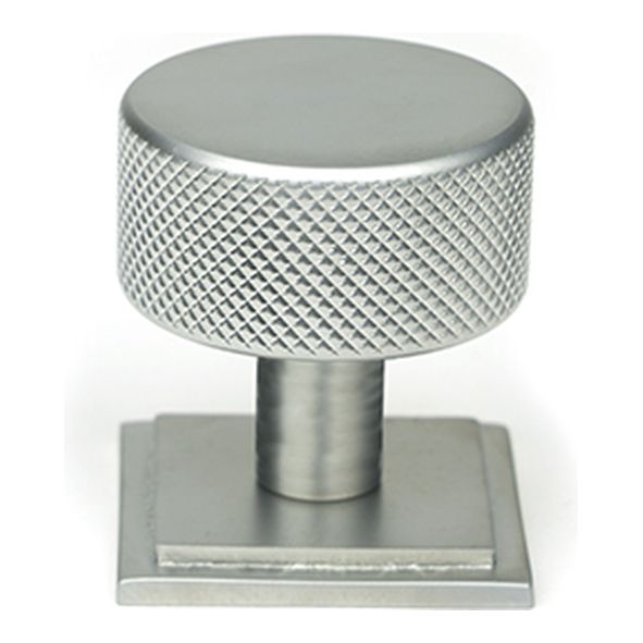 47082 • 32mm • Satin Chrome • From The Anvil Brompton Cabinet Knob [Square]