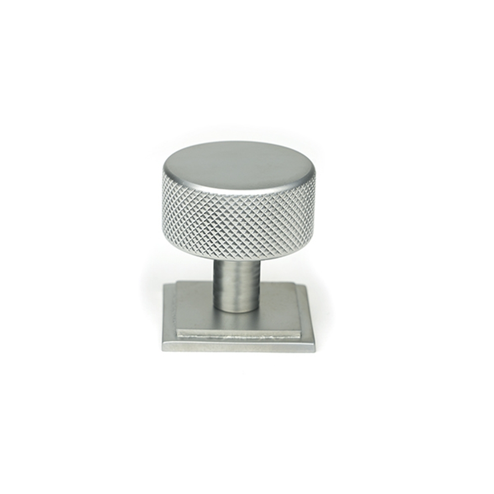 47082 • 32mm • Satin Chrome • From The Anvil Brompton Cabinet Knob [Square]