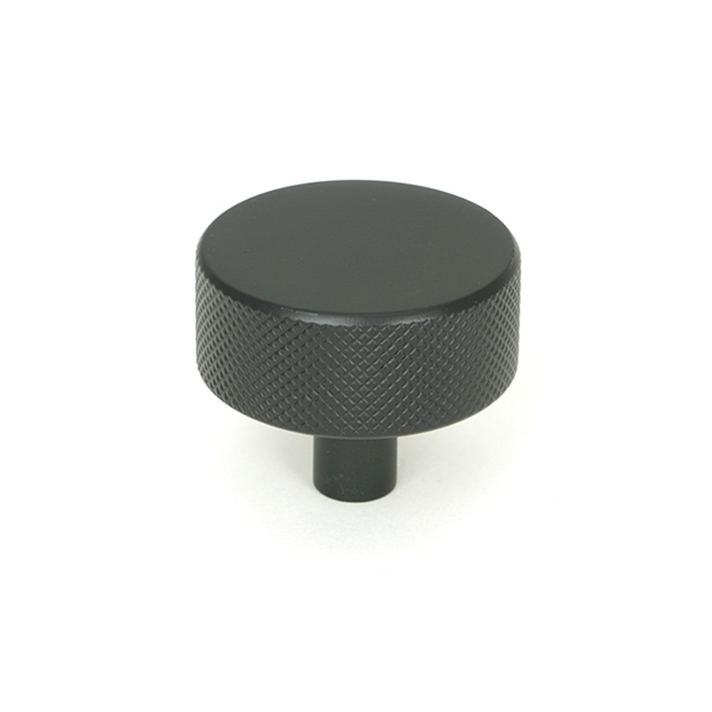 47085 • 38mm • Matt Black • From The Anvil Brompton Cabinet Knob [No rose]