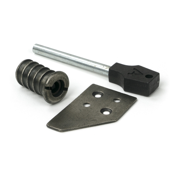 47129 � 28 x 16mm � Antique Pewter � From The Anvil Keyed Flush Sash Stop