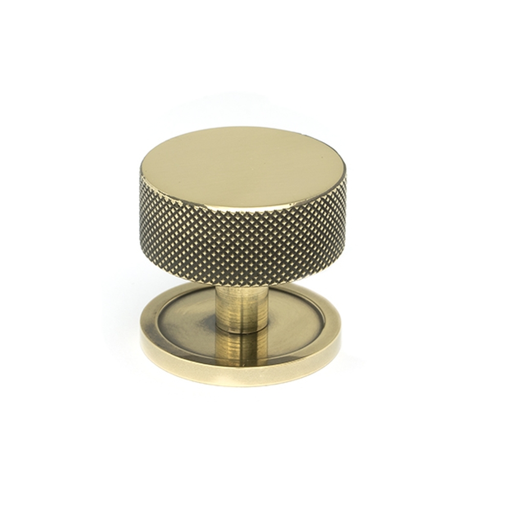 47137  38mm  Aged Brass  From The Anvil Brompton Cabinet Knob [Plain]