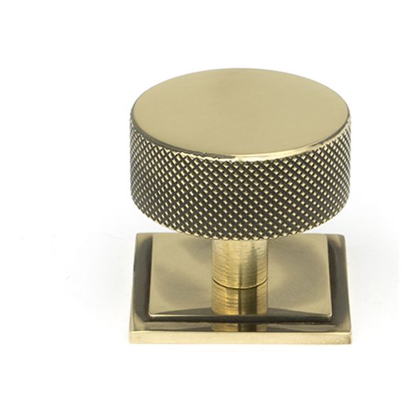 47140 • 38mm • Aged Brass • From The Anvil Brompton Cabinet Knob [Square]