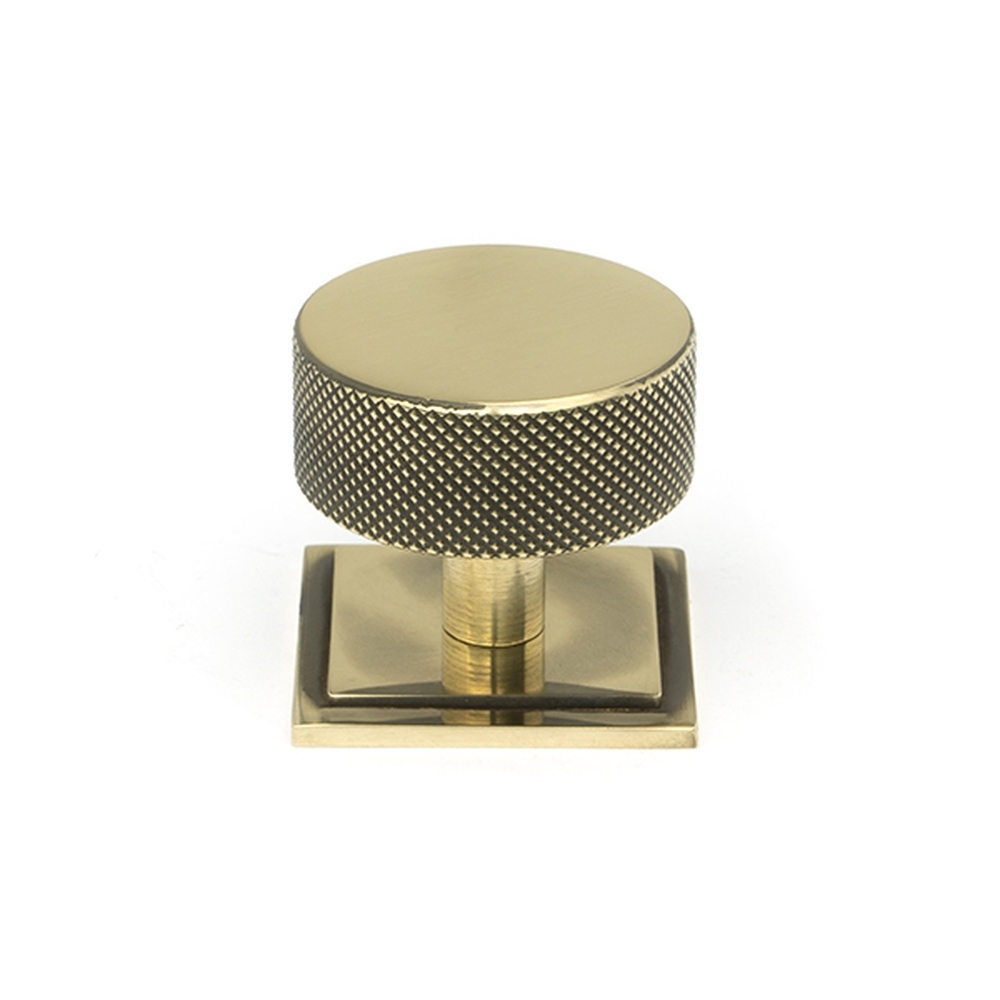 47140 • 38mm • Aged Brass • From The Anvil Brompton Cabinet Knob [Square]