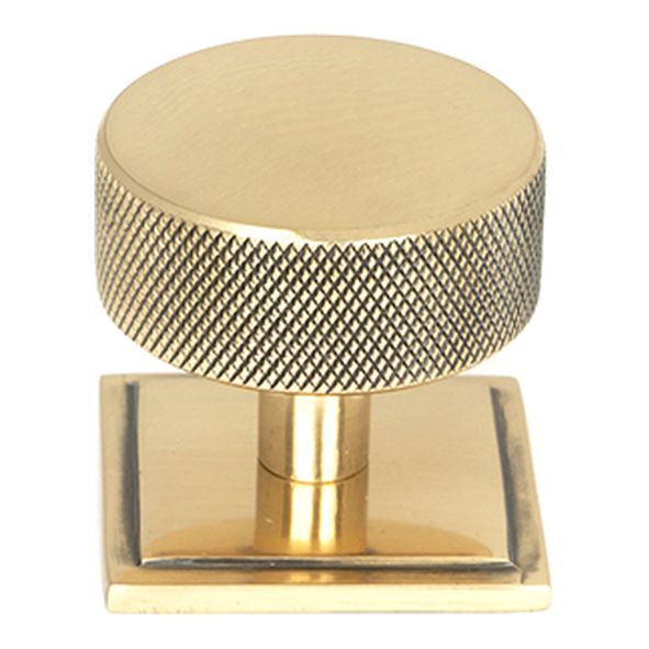 47156  38mm  Polished Bronze  From The Anvil Brompton Cabinet Knob [Square]