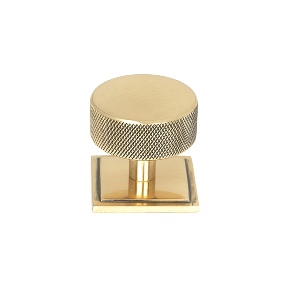 47156  38mm  Polished Bronze  From The Anvil Brompton Cabinet Knob [Square]