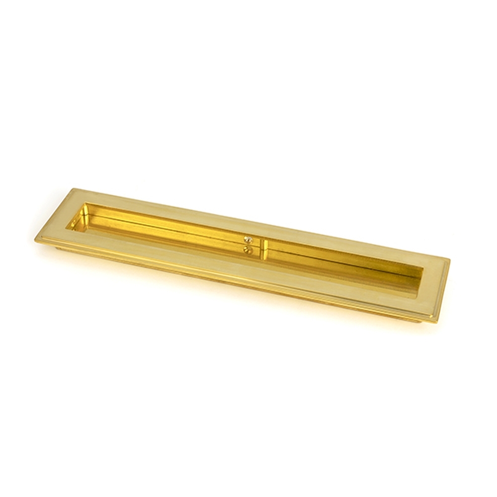 47158  250mm  Polished Brass  From The Anvil Art Deco Rectangular Pull