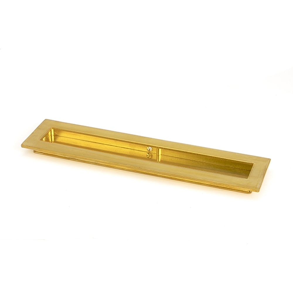 47160  250mm  Polished Brass  From The Anvil Plain Rectangular Pull