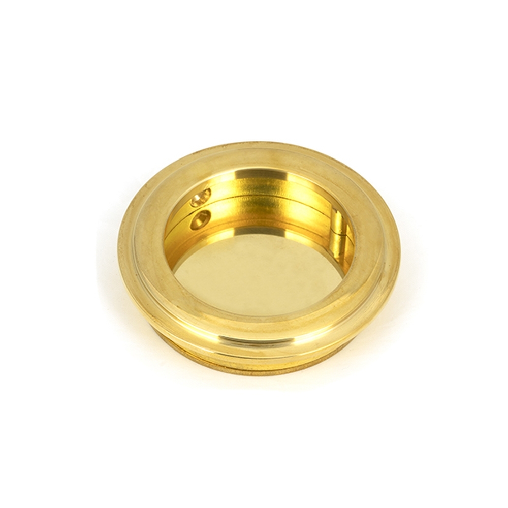 47165  60mm  Polished Brass  From The Anvil Art Deco Round Pull