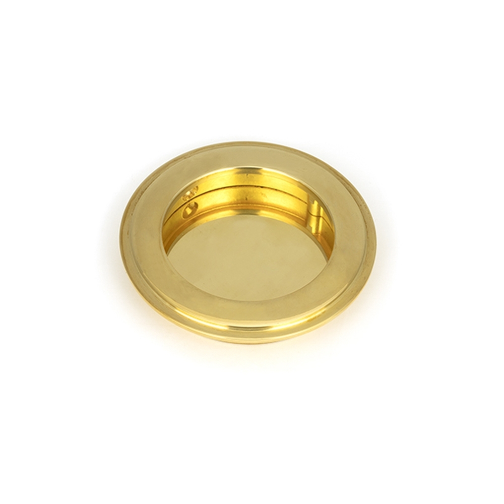 47166  75 mm  Polished Brass  From The Anvil Art Deco Round Pull