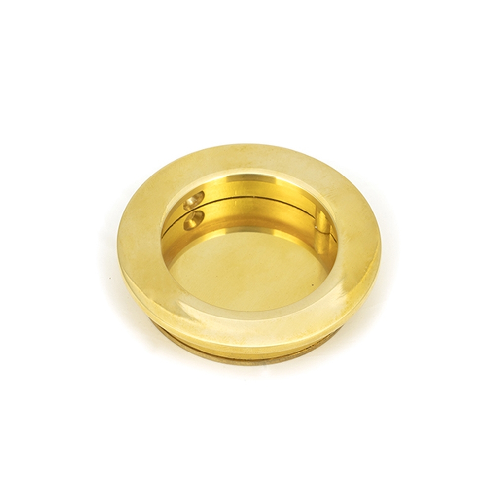 47167  60mm  Polished Brass  From The Anvil Plain Round Pull