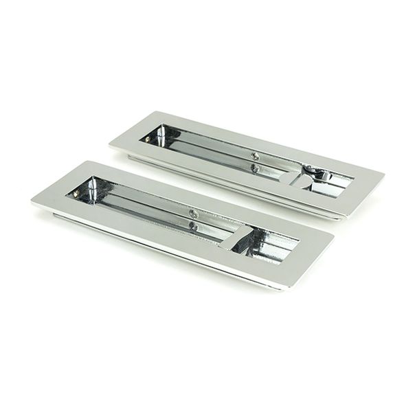 47181 • 175mm • Polished Chrome • From The Anvil Plain Rectangular Pull - Privacy Set