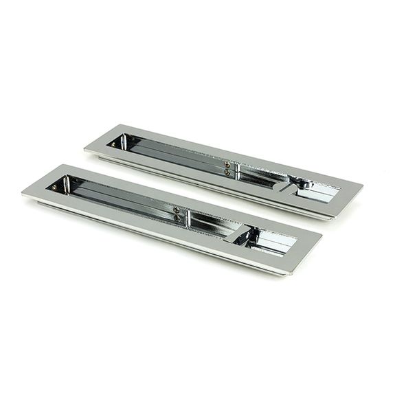 47182 • 250mm • Polished Chrome • From The Anvil Plain Rectangular Pull - Privacy Set