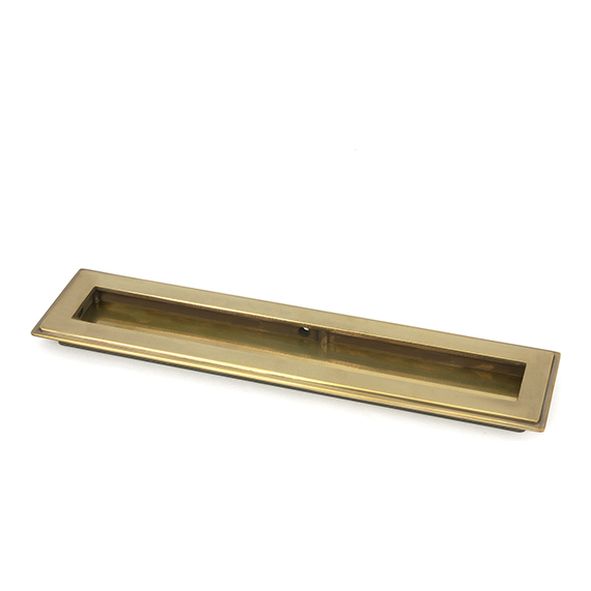 48301 • 250mm • Aged Brass • From The Anvil Art Deco Rectangular Pull