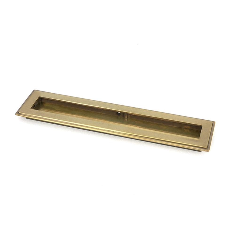 48301 • 250mm • Aged Brass • From The Anvil Art Deco Rectangular Pull