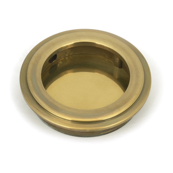 48316 � 60mm � Aged Brass � From The Anvil Art Deco Round Pull