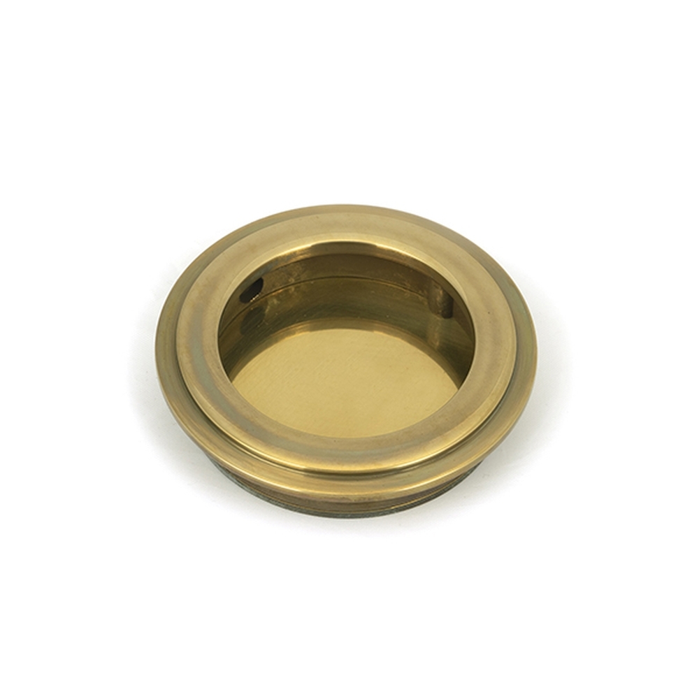 48316 • 60mm • Aged Brass • From The Anvil Art Deco Round Pull