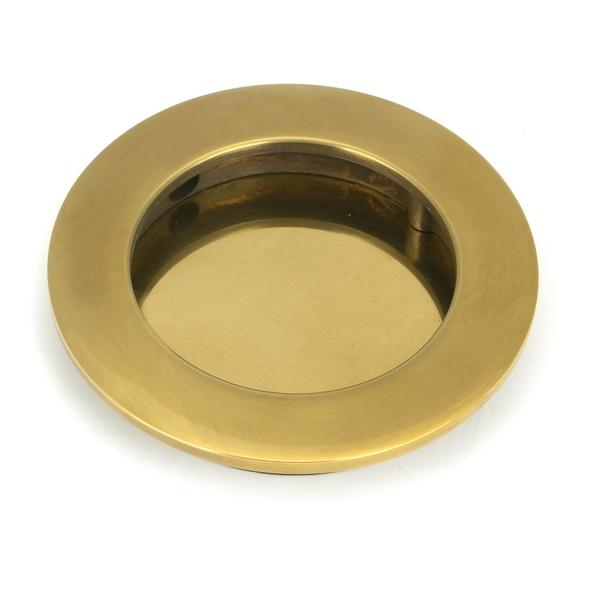 48323 � 75 mm � Aged Brass � From The Anvil Plain Round Pull