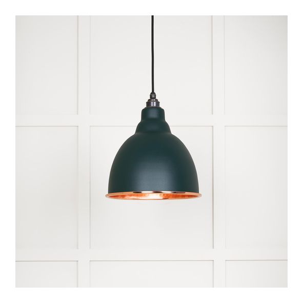 49500DI • 260mm • Hammered Copper & Dingle • From The Anvil Brindley Pendant