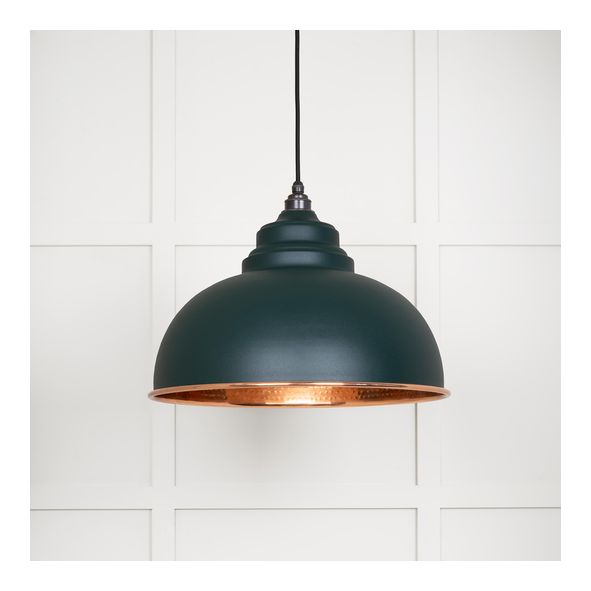 49501DI • 400mm • Hammered Copper & Dingle • From The Anvil Harborne Pendant