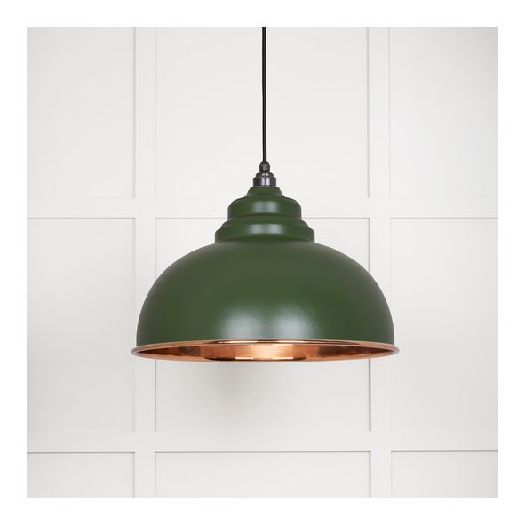 49501SH • 400mm • Smooth Copper & Heath • From The Anvil Harborne Pendant
