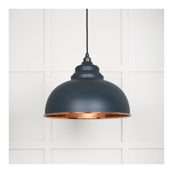 49501SSO • 400mm • Smooth Copper & Soot • From The Anvil Harborne Pendant