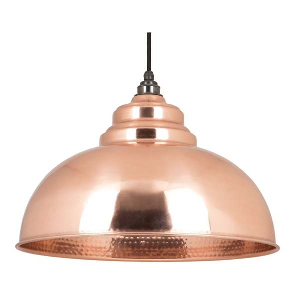 49501 • 400mm • From The Anvil Hammered Copper Harborne Pendant