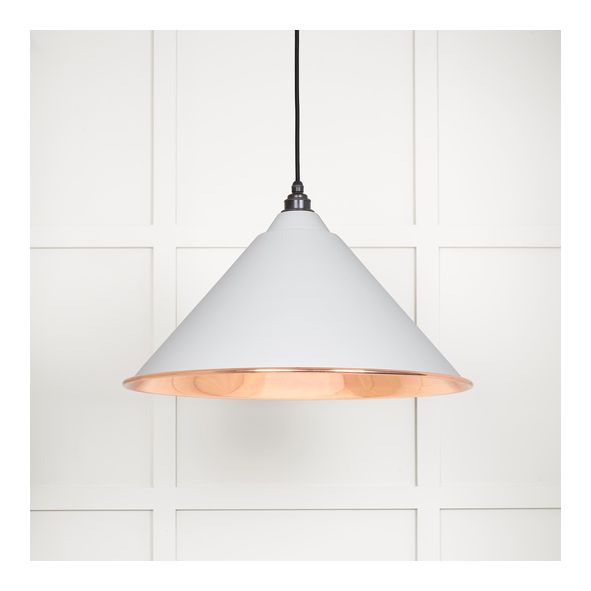 49503SF • 510mm • Smooth Copper & Flock • From The Anvil Hockley Pendant