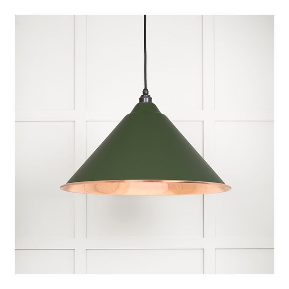 49503SH • 510mm • Smooth Copper & Heath • From The Anvil Hockley Pendant