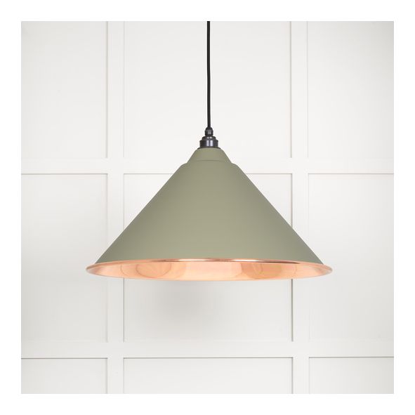 49503STU • 510mm • Smooth Copper & Tump • From The Anvil Hockley Pendant