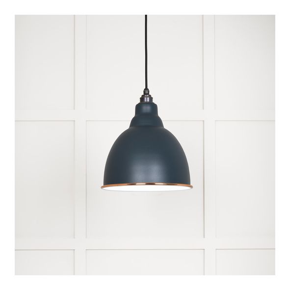 49507SO • 260mm • White Gloss & Soot • From The Anvil Brindley Pendant